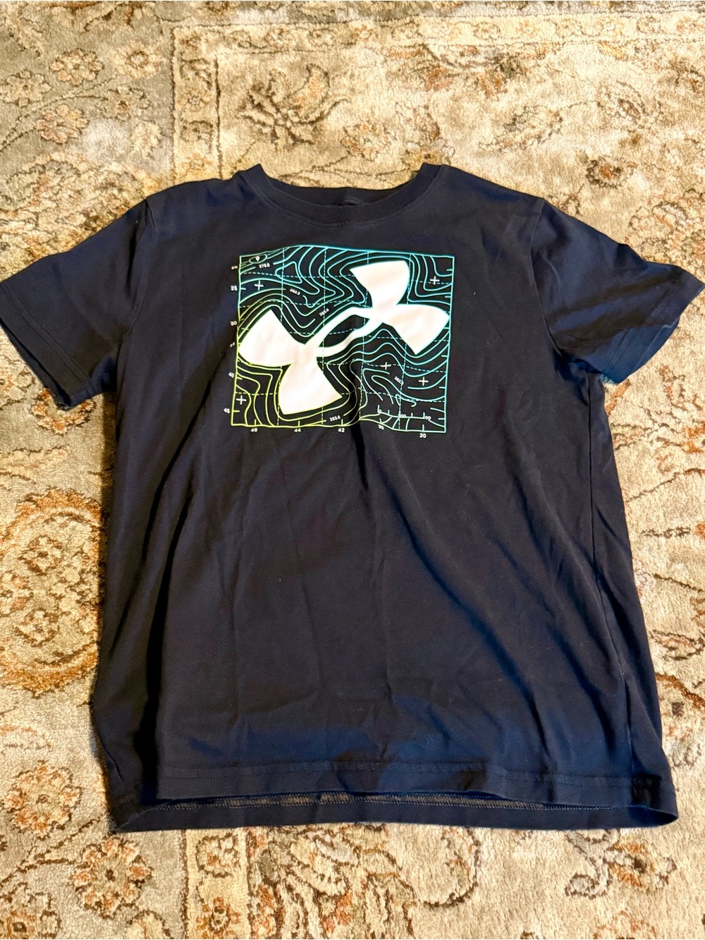 Under Armour Boy’s Black Logo Graphic Tee